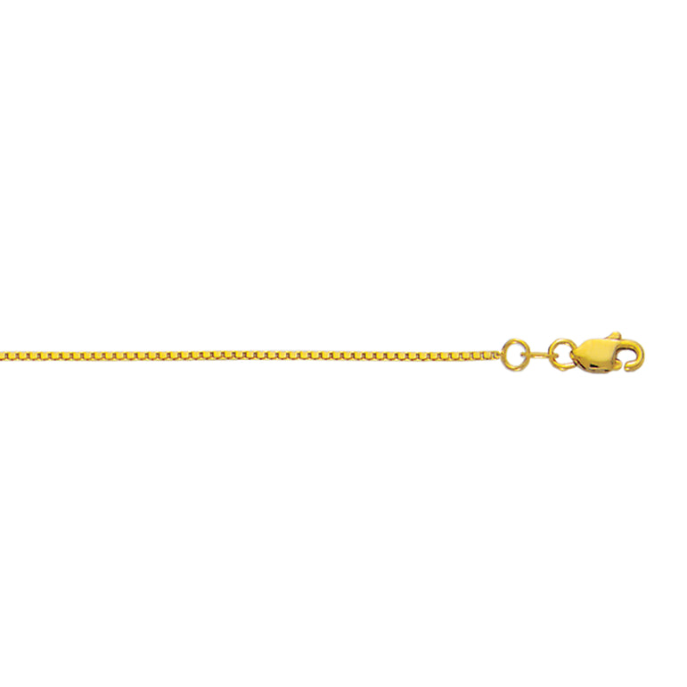 10K Gold 0.94mm Classic Box Chain-Yellow | Lobster
