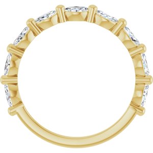 14K Yellow 1/2 CTW Lab-Grown Diamond Anniversary Band-Marquise