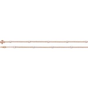 14K Rose 4 CTW Lab-Grown Diamond Line 16" Necklace-Lab-Grown Diamond-3.1Mm :: 4 Ctw