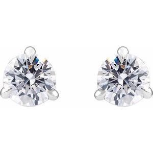 14K White 3/4 CTW Lab-Grown Diamond Cocktail-Style Stud Earrings-Pair-4.5Mm :: 3/4 Ctw