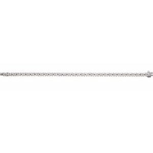 14K White 5 1/3 CTW Lab-Grown Diamond Line 7 1/4" Bracelet-Lab-Grown Diamond-Lab-Grown Diamond