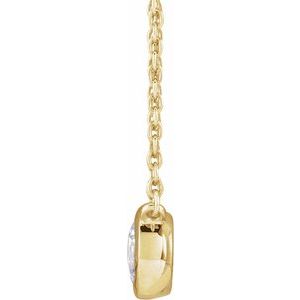 14K Yellow 1/2 CTW Lab-Grown Diamond Adjustable 16-18" Necklace-Lab-Grown Diamond-4.9Mm :: 1/2 Ctw