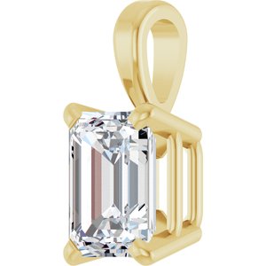 14K Yellow 3/4 CT Lab-Grown Diamond Pendant-Lab-Grown Diamond-6 X 4Mm :: 3/4 Ct