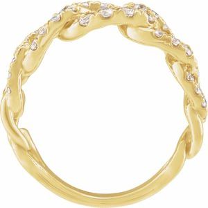 14K Yellow 1 CTW Lab-Grown Diamond Ring-Round-2.1 Mm