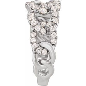 14K White 1 CTW Lab-Grown Diamond Ring-Round-2.1 Mm