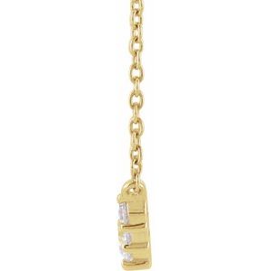 14K Yellow 1/3 CTW Lab-Grown Diamond Graduated 18" Necklace-Lab-Grown Diamond-3.2Mm :: 1/3 Ctw
