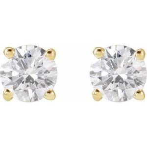 14K Yellow 3/4 CTW Lab-Grown Diamond Earrings-Pair-4.5Mm :: 3/4 Ctw