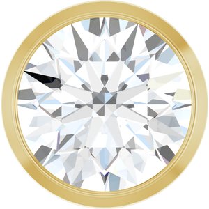 14K Yellow 1 CT Lab-Grown Diamond Slide Pendant-Lab-Grown Diamond-6.5Mm :: 1 Ct