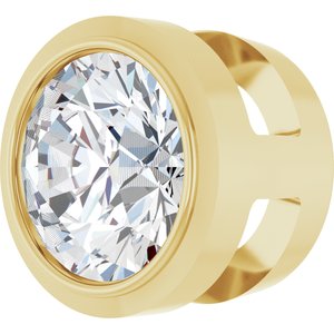 14K Yellow 1/4 CT Natural Diamond Slide Pendant-Natural Diamond-4.1Mm :: 1/4 Ct