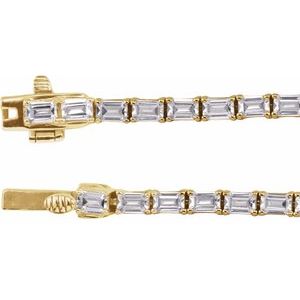 14K Yellow 11 3/4 CTW Lab-Grown Diamond Line 16" Necklace-Lab-Grown Diamond-3 X 2.1Mm :: 11 3/4 Ctw