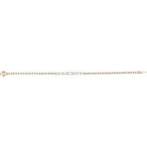 14K Yellow 4 5/8 CTW Lab-Grown Diamond Line 7" Bracelet-Lab-Grown Diamond-Lab-Grown Diamond