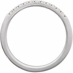 14K White 1/6 CTW Lab-Grown Diamond Stackable Ring-Round-1.5 Mm