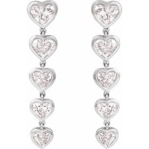 14K White 2 3/4 CTW Lab-Grown Diamond Earrings-4.5 X 5.3 Mm-14K White