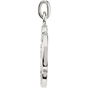 Sterling Silver 39x27 mm Maltese Cross-Polished