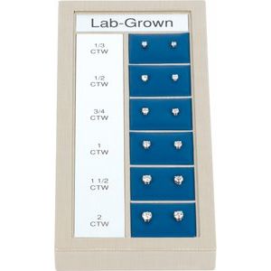 14K White 1/3-2 CTW Lab-Grown Diamond 4-Prong Stud Selling System-Lab-Grown Diamond-1/3-2 Ctw