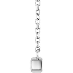 14K White 1/2 CTW Lab-Grown Diamond French-Set Bar 18" Necklace-Lab-Grown Diamond-2.5Mm :: 1/2 Ctw