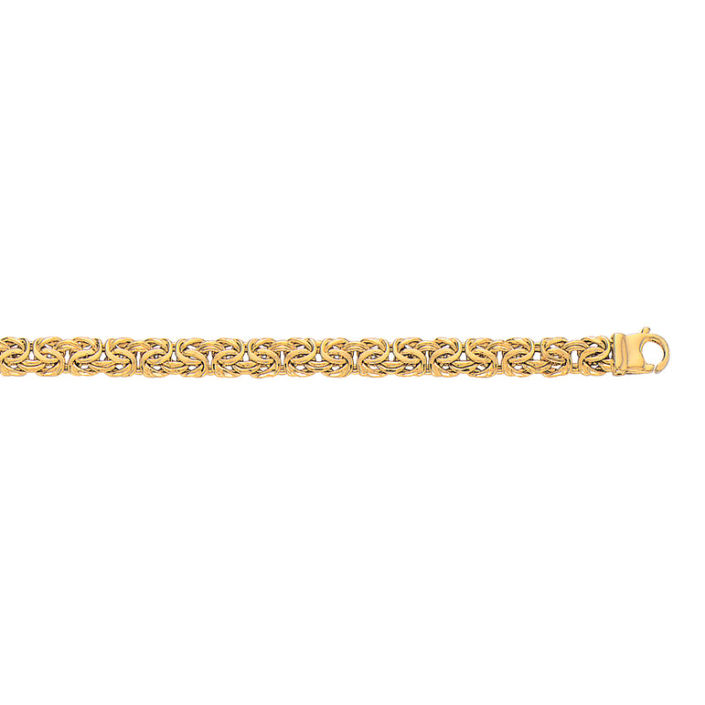 10K Gold Byzantine Bracelet-Yellow | Lobster