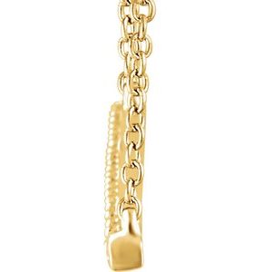 14K Yellow 1/2 CTW Lab-Grown Diamond Bar 16-1" Necklace-Lab-Grown Diamond-1.8Mm :: 1/2 Ctw