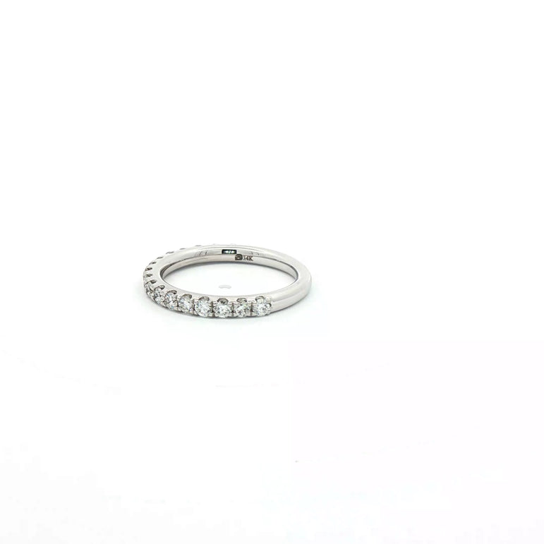 White Gold Eternity Ring with Round Brilliant Diamonds