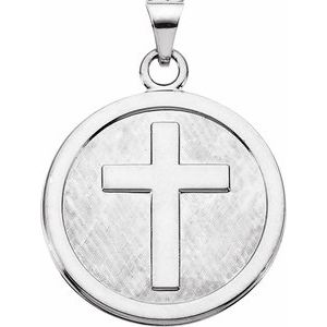 Sterling Silver 23 mm Cross Pendant-Polished