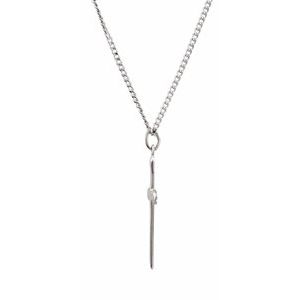 14K Yellow Gold-Plated Sterling Silver Nail Cross 24" Necklace-24 In-Polished