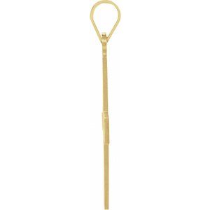 14K Yellow 15.5x14 mm Greek Cross Pendant-Polished