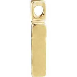 14K Yellow Petite Cross Slide Pendant-Polished