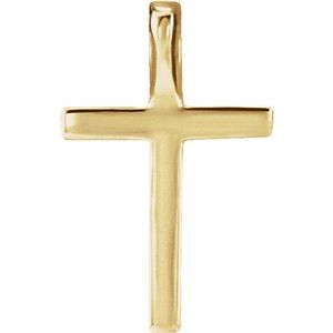 14K Yellow .06 CTW Lab-Grown Diamond Petite Cross Pendant-Lab-Grown Diamond-1Mm :: 0.06 Ctw