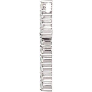 14K White 5/8 CTW Natural Diamond Cross Pendant-Natural Diamond-2.2Mm :: 5/8 Ctw