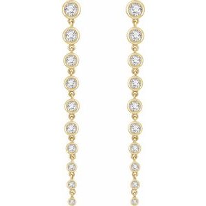 14K Yellow 2 CTW Lab-Grown Diamond Earrings-3.8 Mm-14K Yellow