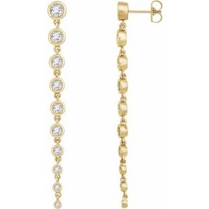 14K Yellow 2 CTW Lab-Grown Diamond Earrings-3.8 Mm-14K Yellow