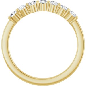 14K Yellow 5/8 CTW Lab-Grown Diamond Anniversary Band-Round