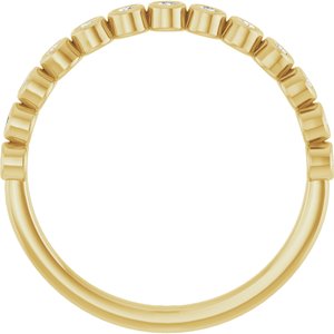 14K Yellow 1/6 CTW Natural Diamond Anniversary Band-Round