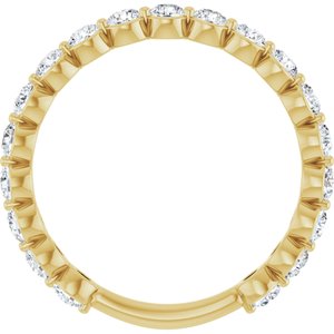 14K Yellow 1 1/6 CTW Natural Diamond Anniversary Band-Round