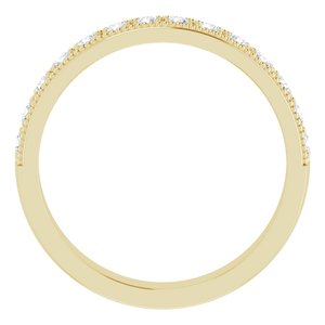 14K Yellow 3/8 CTW Lab-Grown Diamond Anniversary Band-Round