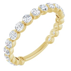 14K Yellow 1 1/6 CTW Natural Diamond Anniversary Band-Round