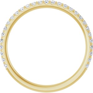 14K Yellow 1/4 CTW Lab-Grown Diamond Anniversary Band-Round