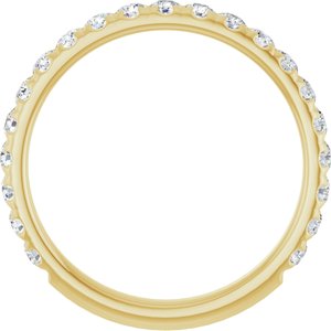 14K Yellow 1/2 CTW Natural Diamond Anniversary Band-Round