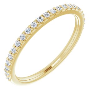 14K Yellow 1/5 CTW Natural Diamond Band-Round