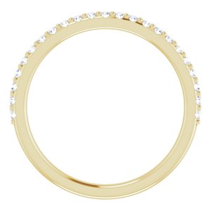 14K Yellow 1/5 CTW Natural Diamond Band-Round