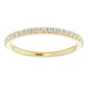 14K Yellow 1/5 CTW Natural Diamond Band-Round