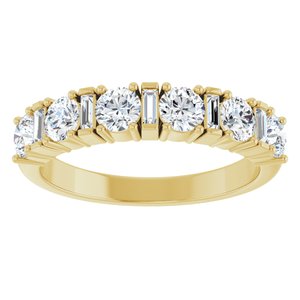 14K Yellow 1 CTW Natural Diamond Anniversary Band-Round