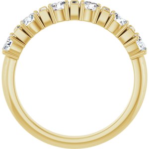 14K Yellow 1 CTW Natural Diamond Anniversary Band-Round