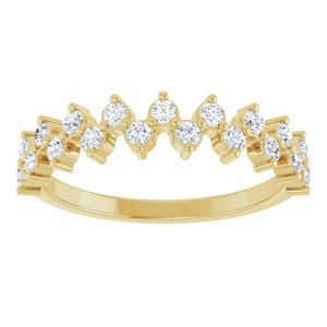 14K Yellow 3/8 CTW Natural Diamond Anniversary Band-Round