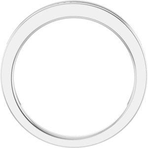 14K White 1/4 CTW Natural Diamond Anniversary Band-Straight Baguette