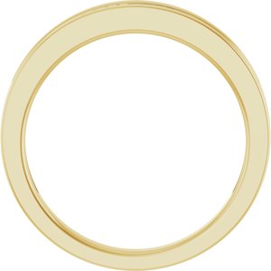 14K Yellow 1/4 CTW Natural Diamond Anniversary Band 27 straight baguette stones-Straight Baguette