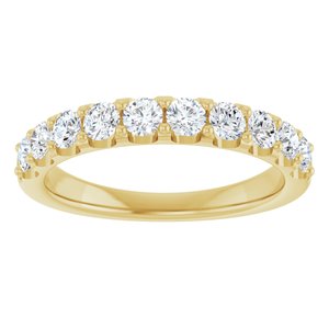14K Yellow 3/4 CTW Lab-Grown Diamond Anniversary Band-Round