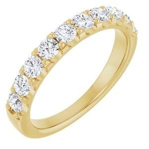 14K Yellow 3/4 CTW Lab-Grown Diamond Anniversary Band-Round