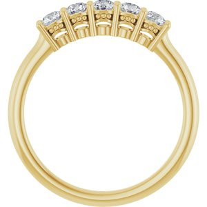 14K Yellow 1/3 CTW Natural Diamond Anniversary Band-Round