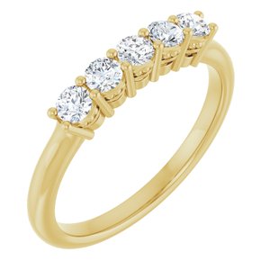 14K Yellow 1/3 CTW Natural Diamond Anniversary Band-Round